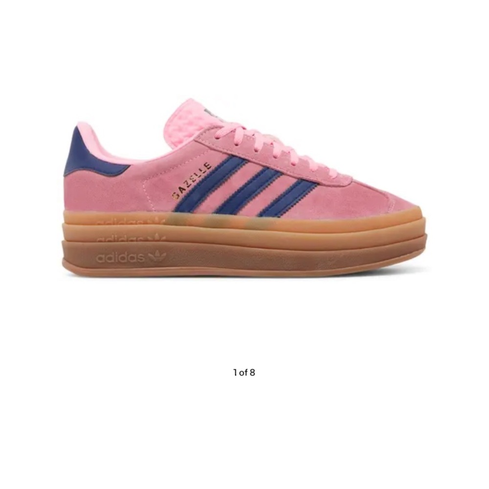 Adidas Pink and Blue Retro Sneakers